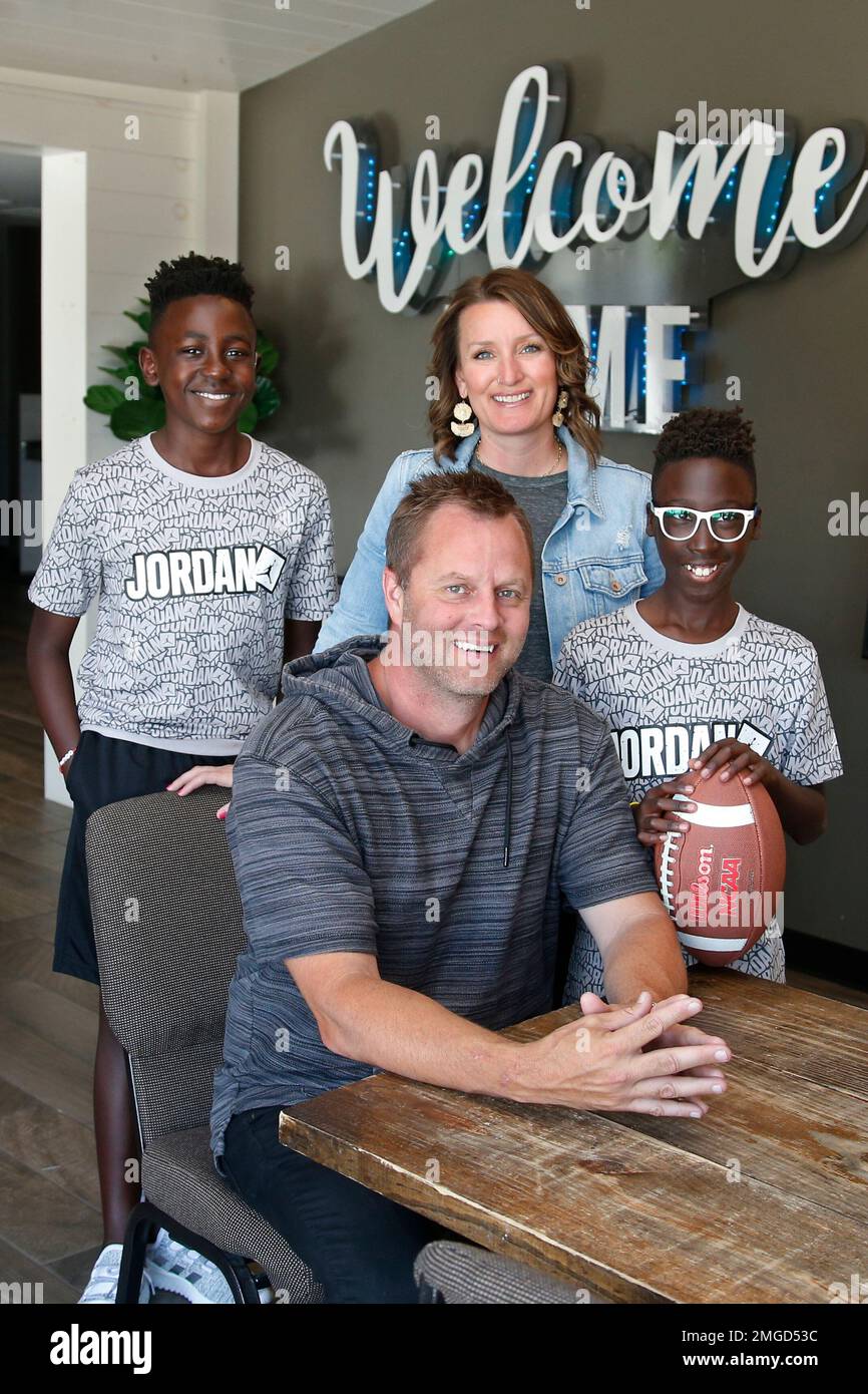 The Porter family is pictured at their church Friday, June 12, 2020, in