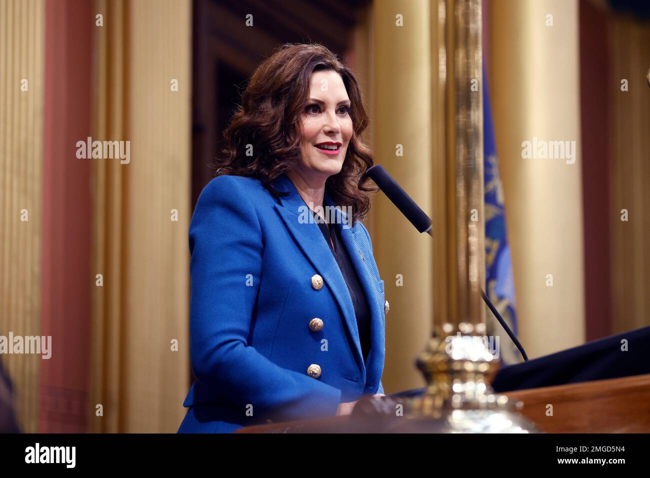 Michigan Gov. Gretchen Whitmer delivers her State of the State address