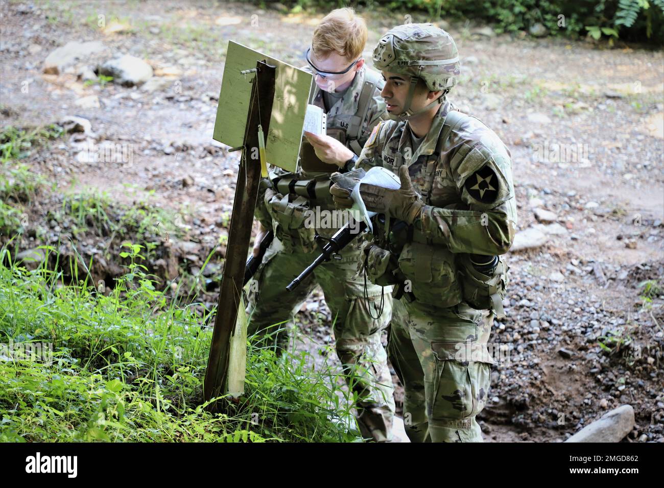 Soldiers from the 11th engineer battalion 2nd infantry division