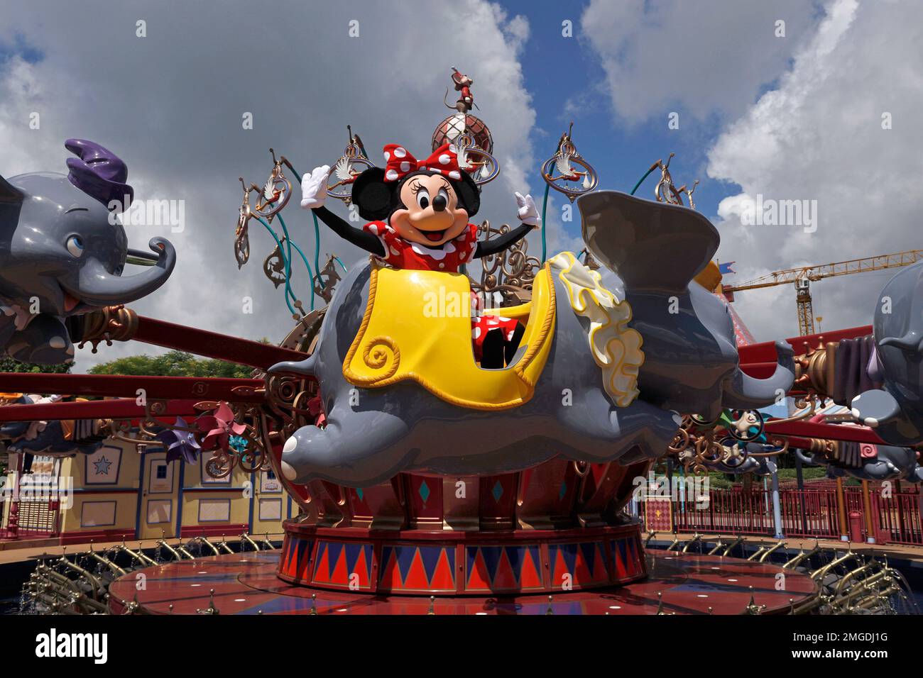 The iconic cartoon character Minnie Mouse during a media tour at the Hong Kong Disneyland on Wednesday, June 17, 2020, a day before the theme park reopen after nearly four months of The iconic cartoon character Minnie Mouse during a media tour at the Hong Kong Disneyland on Wednesday, June 17, 2020, a day before the theme park reopen after nearly four months of