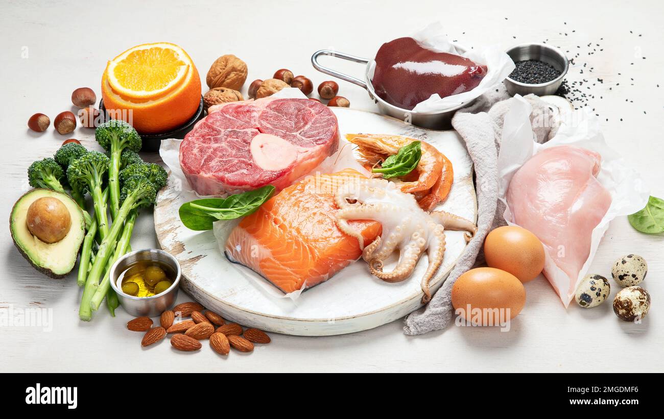 Composition with food contains coenzyme Q10, antioxidant, produce