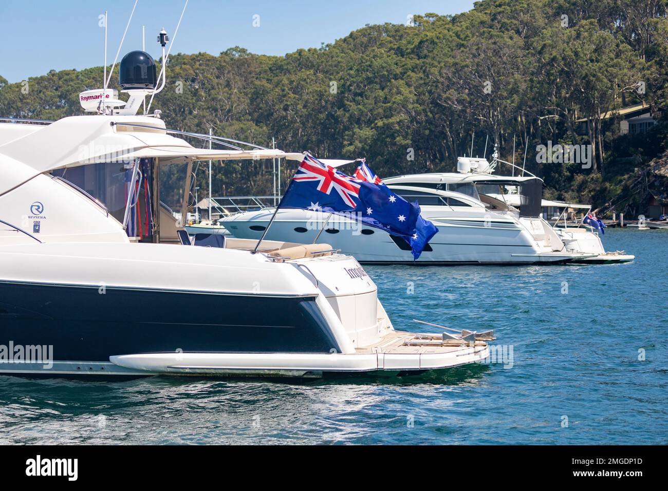 Australia day celebrations pittwater hires stock photography and