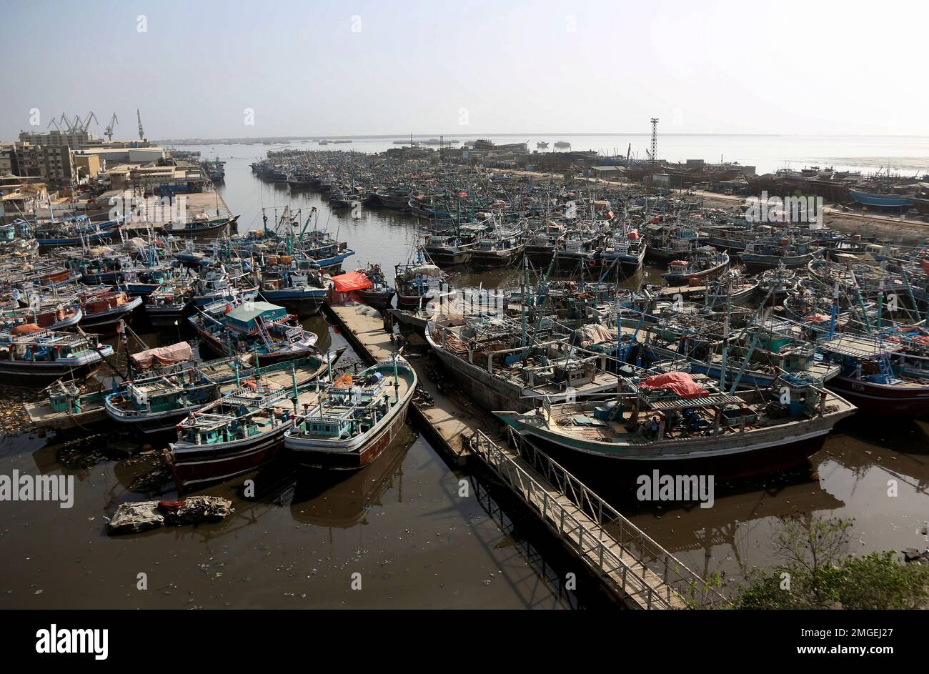Pakistani fishing boats are called back from the Arabian Sea following