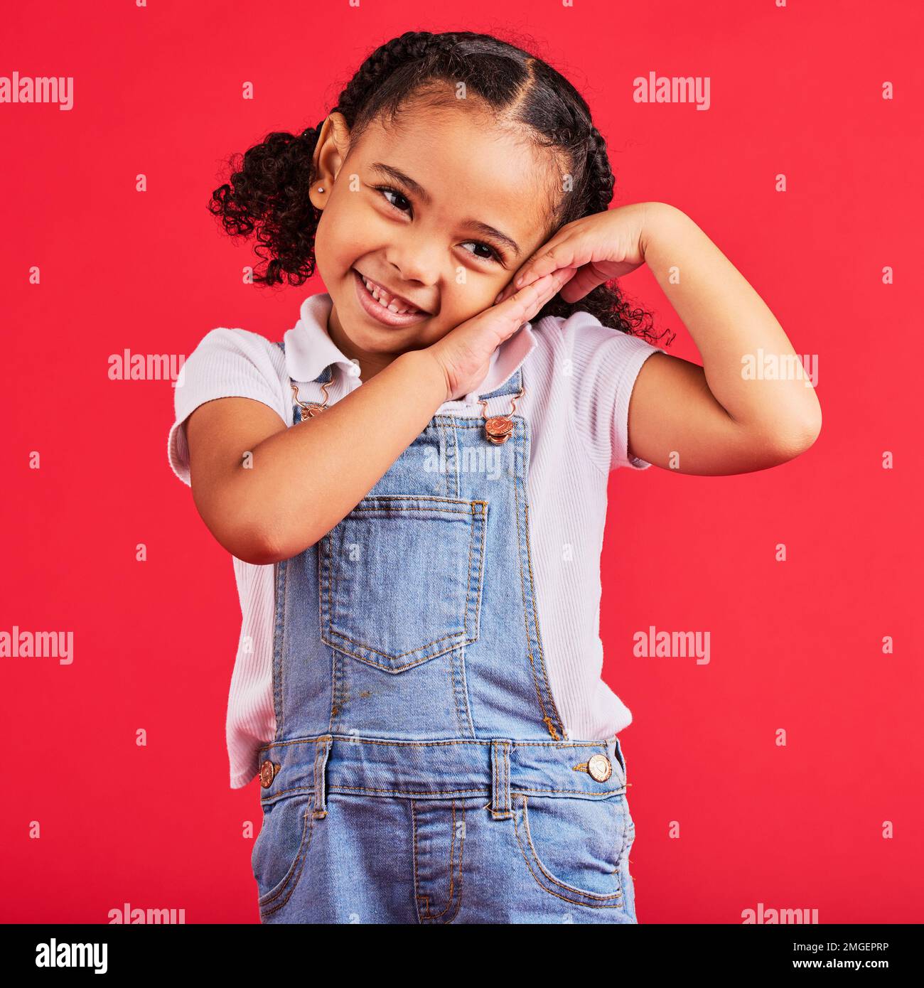 Trendy little girl fashion model hi-res stock photography and