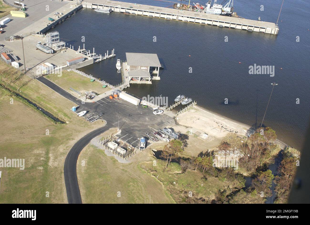Coast Guard Structures Station Pascagoula Aerial 26HK10114