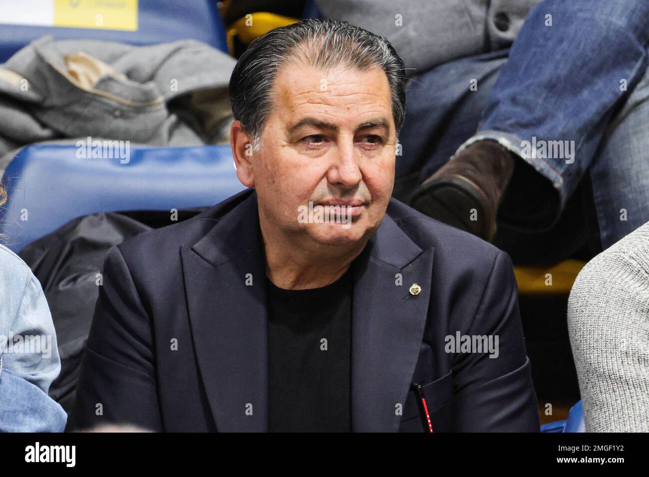 Modena, Italy. 25th Jan, 2023. Fefe De Giorgi during Valsa Group Modena vs SVG Luneburg, Volleyball CEV Cup Men in Modena, Italy, January 25 2023 Credit: Independent Photo Agency/Alamy Live News Stock Photo