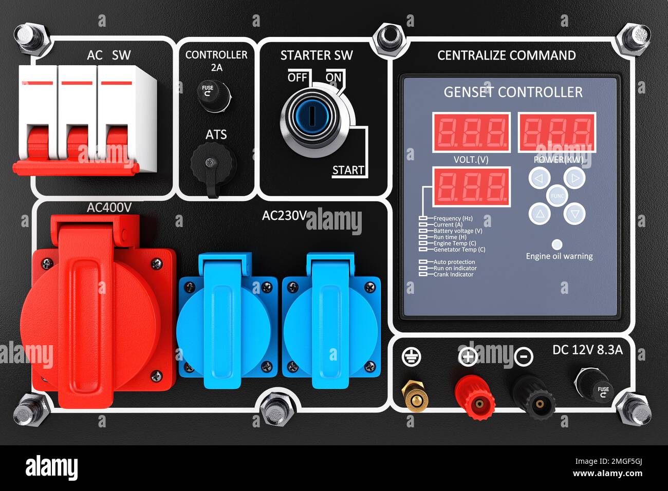 Outside Auxiliary Electric Power Generator Diesel Unit for Emergency