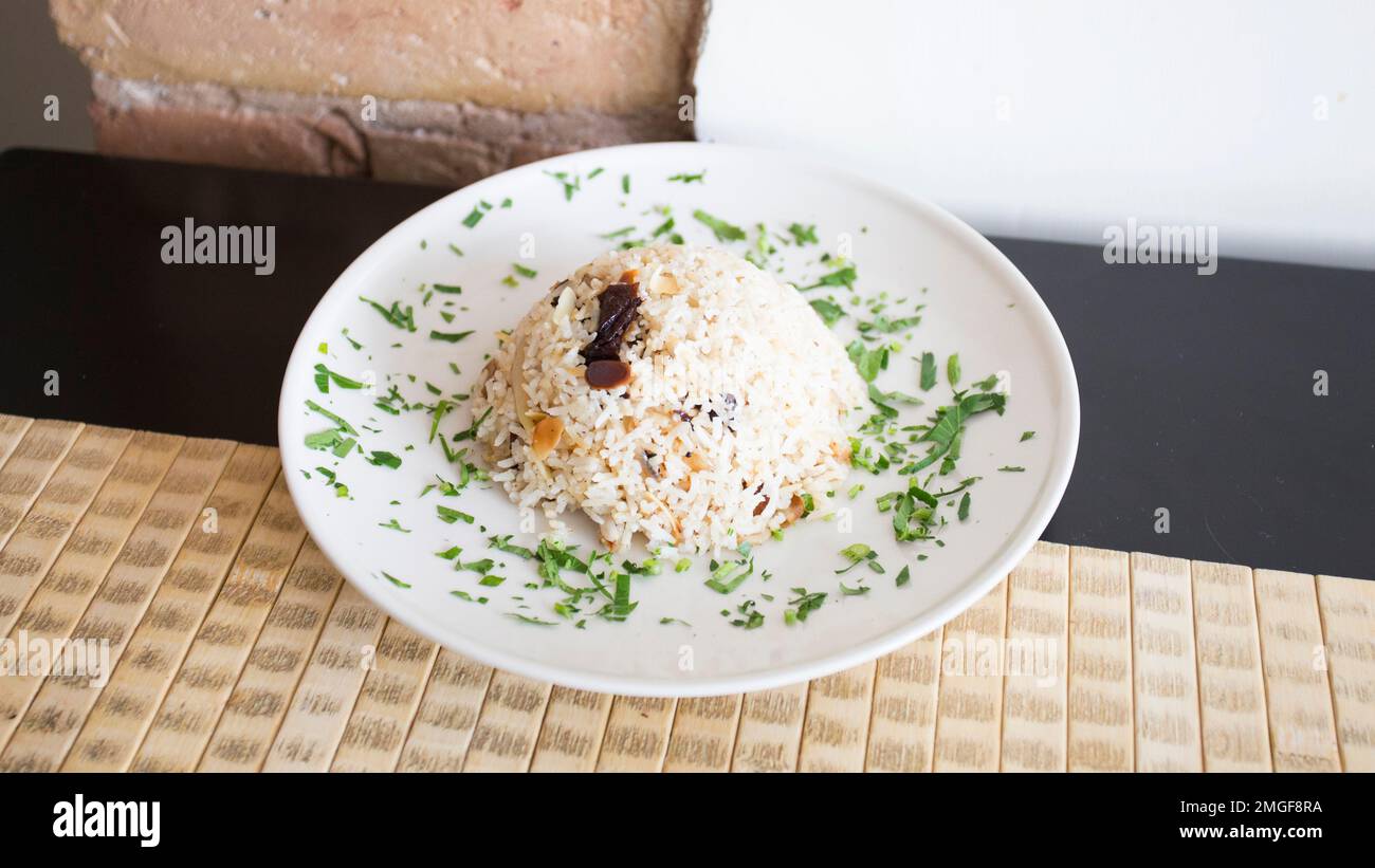 Oriental style fried rice dish Stock Photo - Alamy