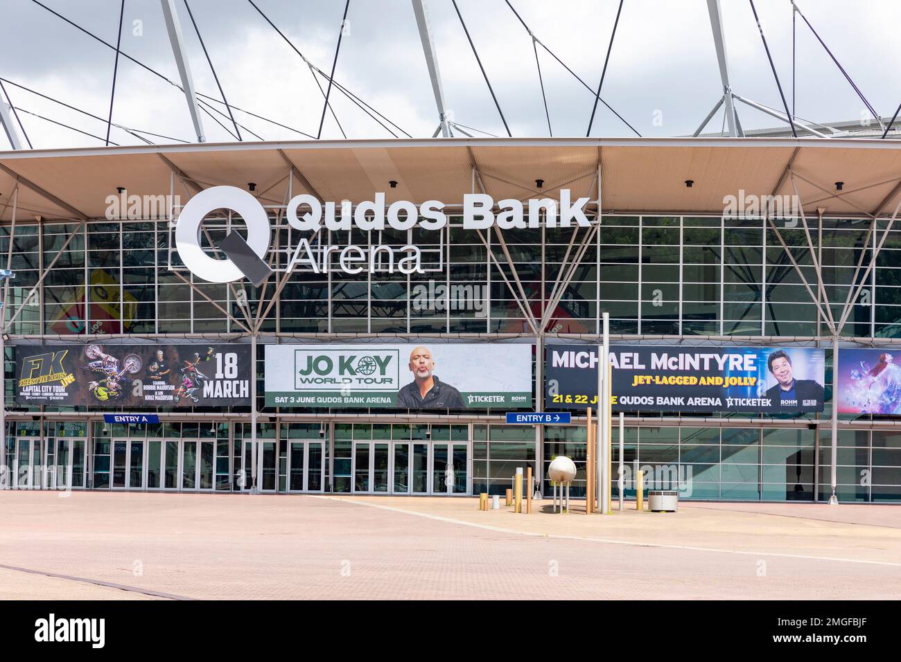 Qudos Bank Arena Stadium And Entertainment Venue Exterior Outside Qudos Bank Arena Stadium And Entertainment Venue Exterior Outside