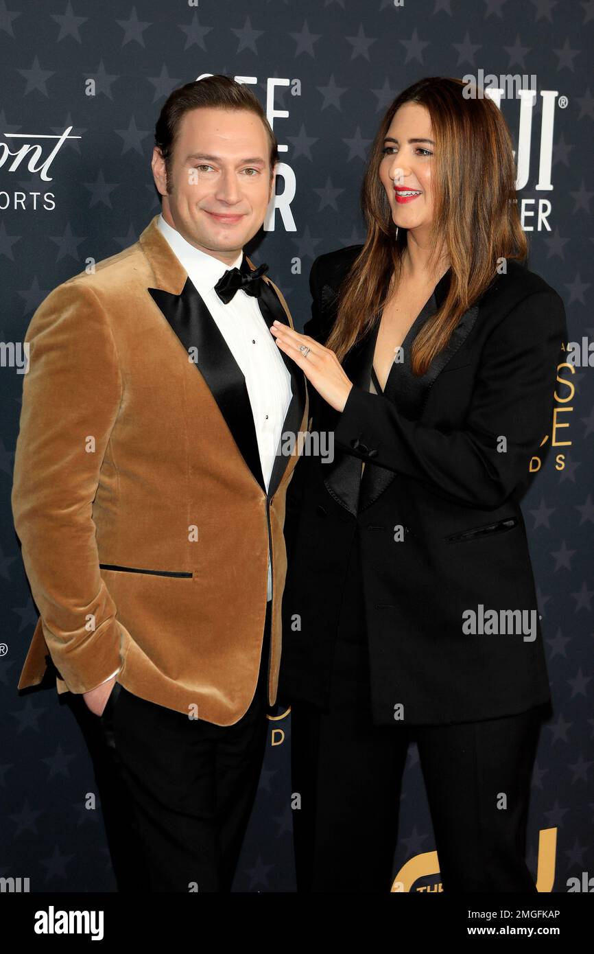 LOS ANGELES - JAN 15: Brandon Scott Jones, D'Arcy Carden at 2023