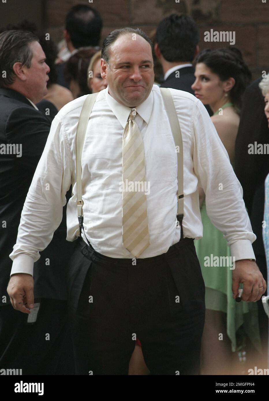 Actor James Gandolfini on the set of Actor James Gandolfini on the set of