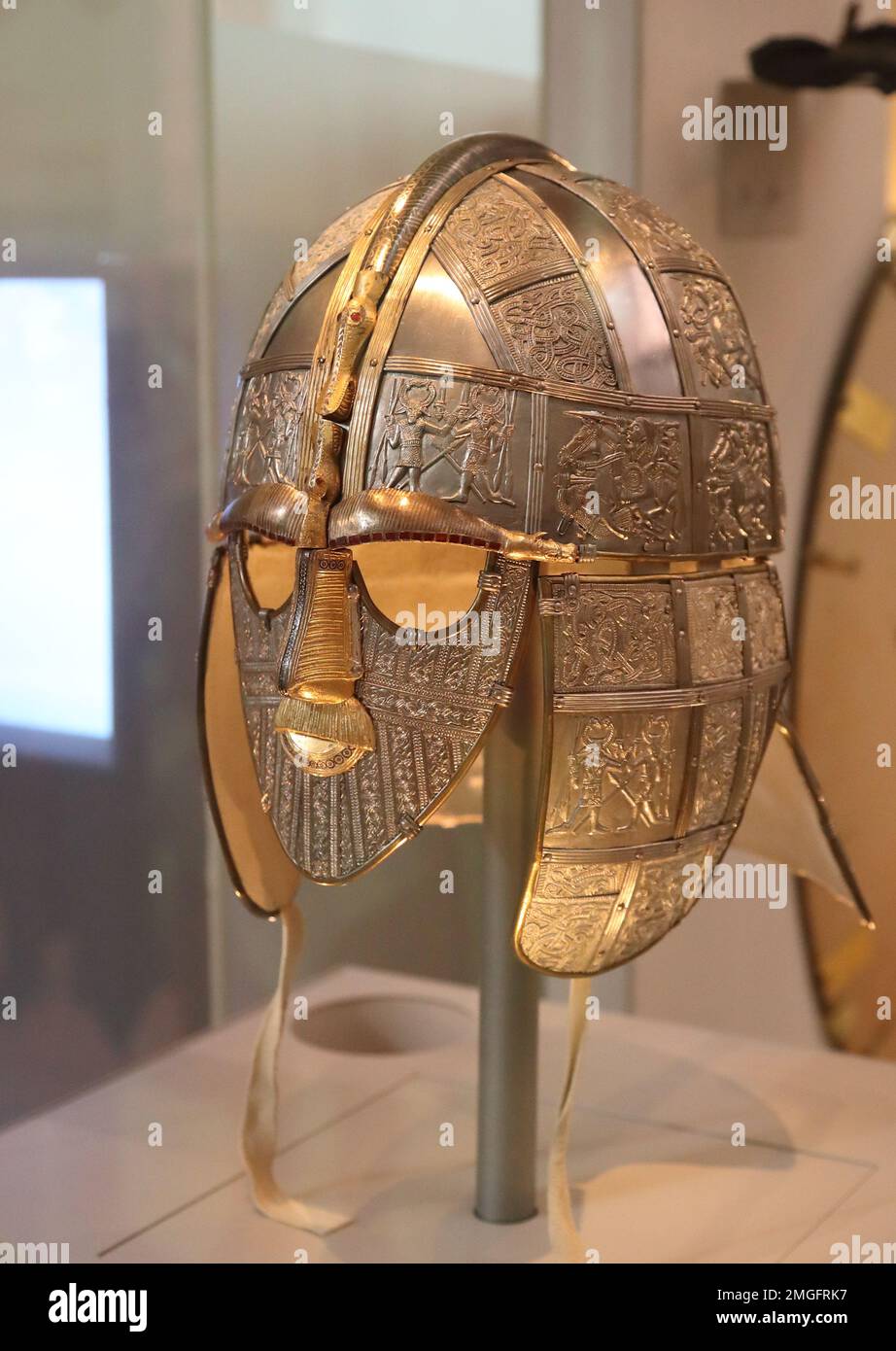 Replica of the Sutton Hoo Helmet, part of the Sutton Hoo treasure at