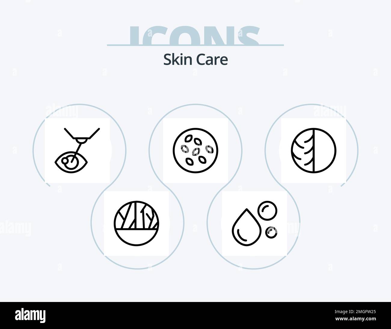 Skin Line Icon Pack 5 Icon Design. skin. skin. dermatology. dry skin