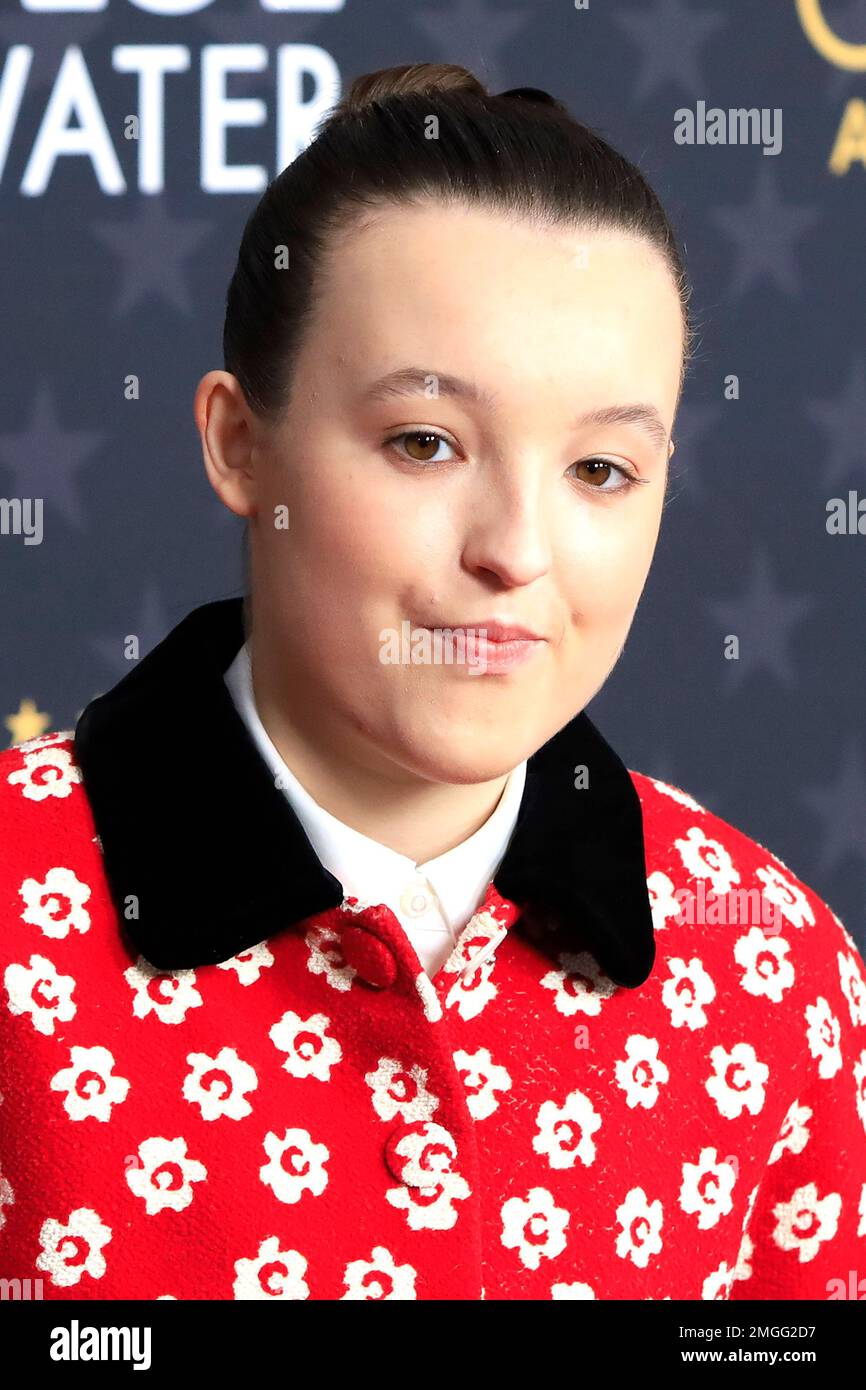 January 15, 2023, Century City, CA, USA: LOS ANGELES - JAN 15: Bella Ramsey at 2023 Critics Choice Awards - Arrivals at the Fairmont Century Plaza on January 15, 2023 in Century City, CA (Credit Image: © Kay Blake/ZUMA Press Wire) EDITORIAL USAGE ONLY! Not for Commercial USAGE! Stock Photo