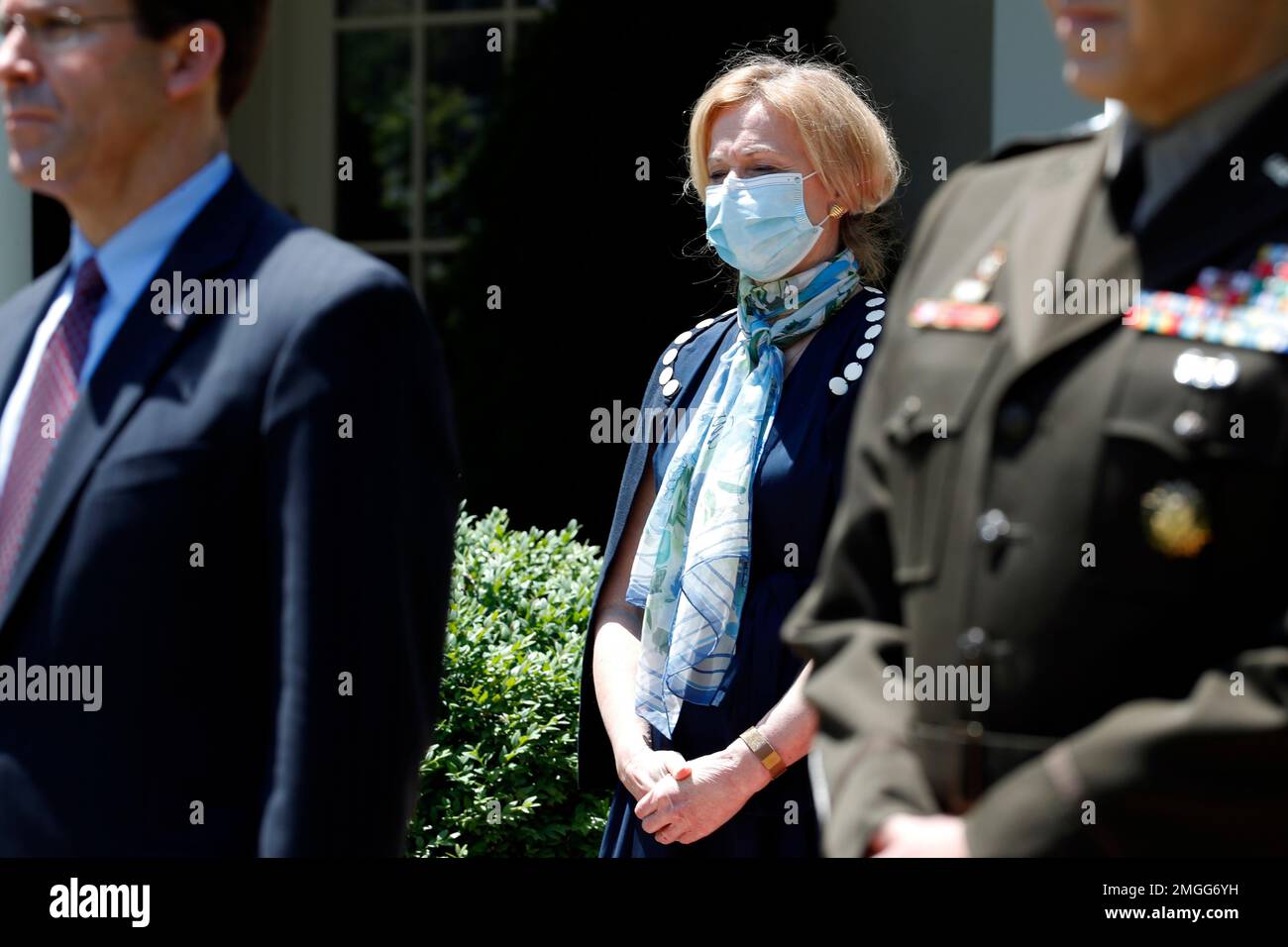 Dr. Deborah Birx, White House coronavirus response coordinator,listens ...