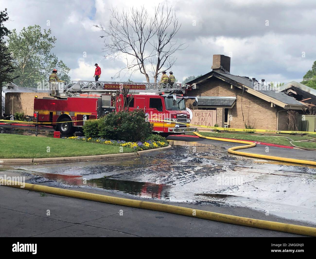 An early morning fire ripped through an empty University of