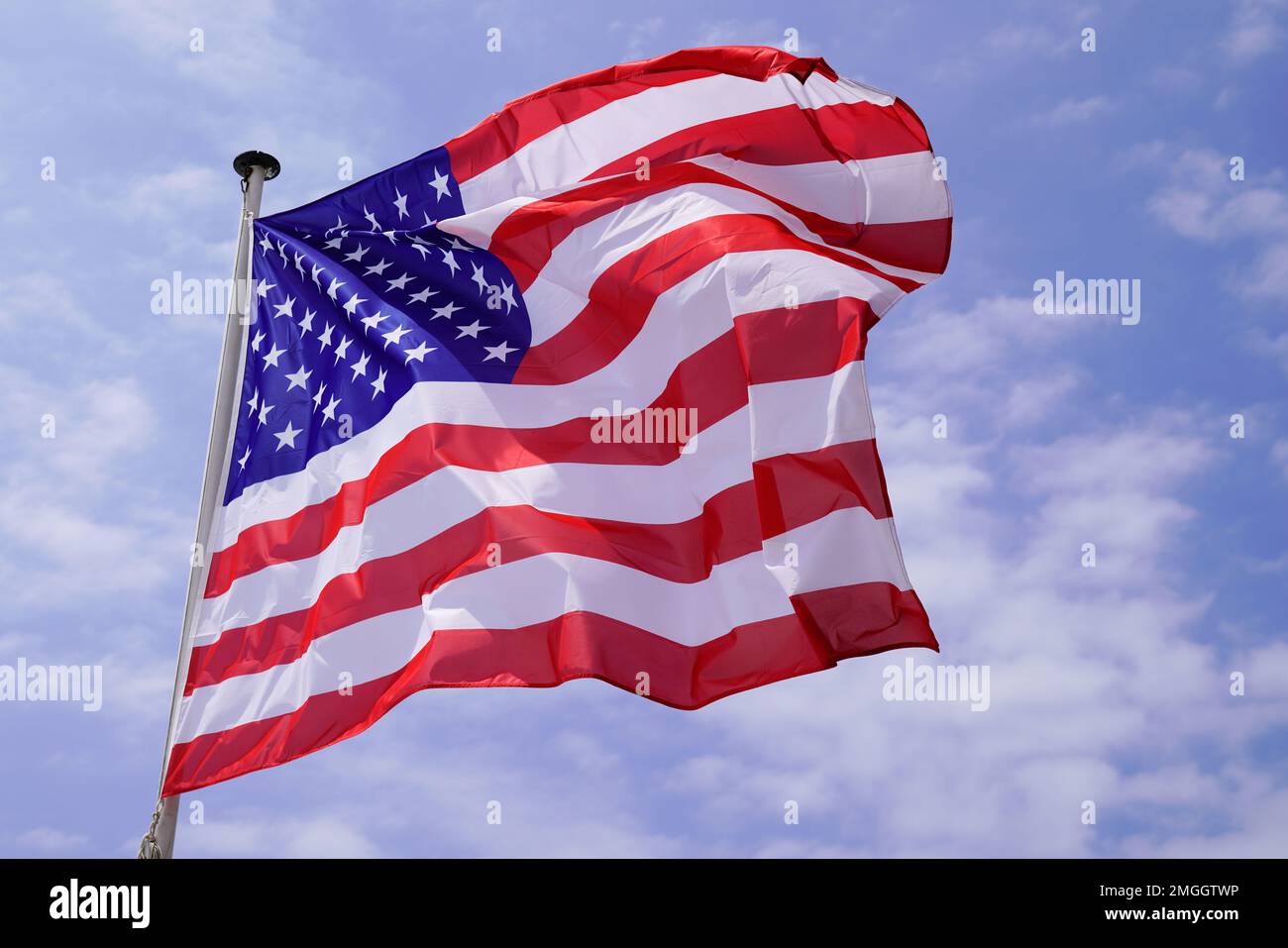 Floating Flag American flag floating in wind hi-res stock photography and images - Alamy