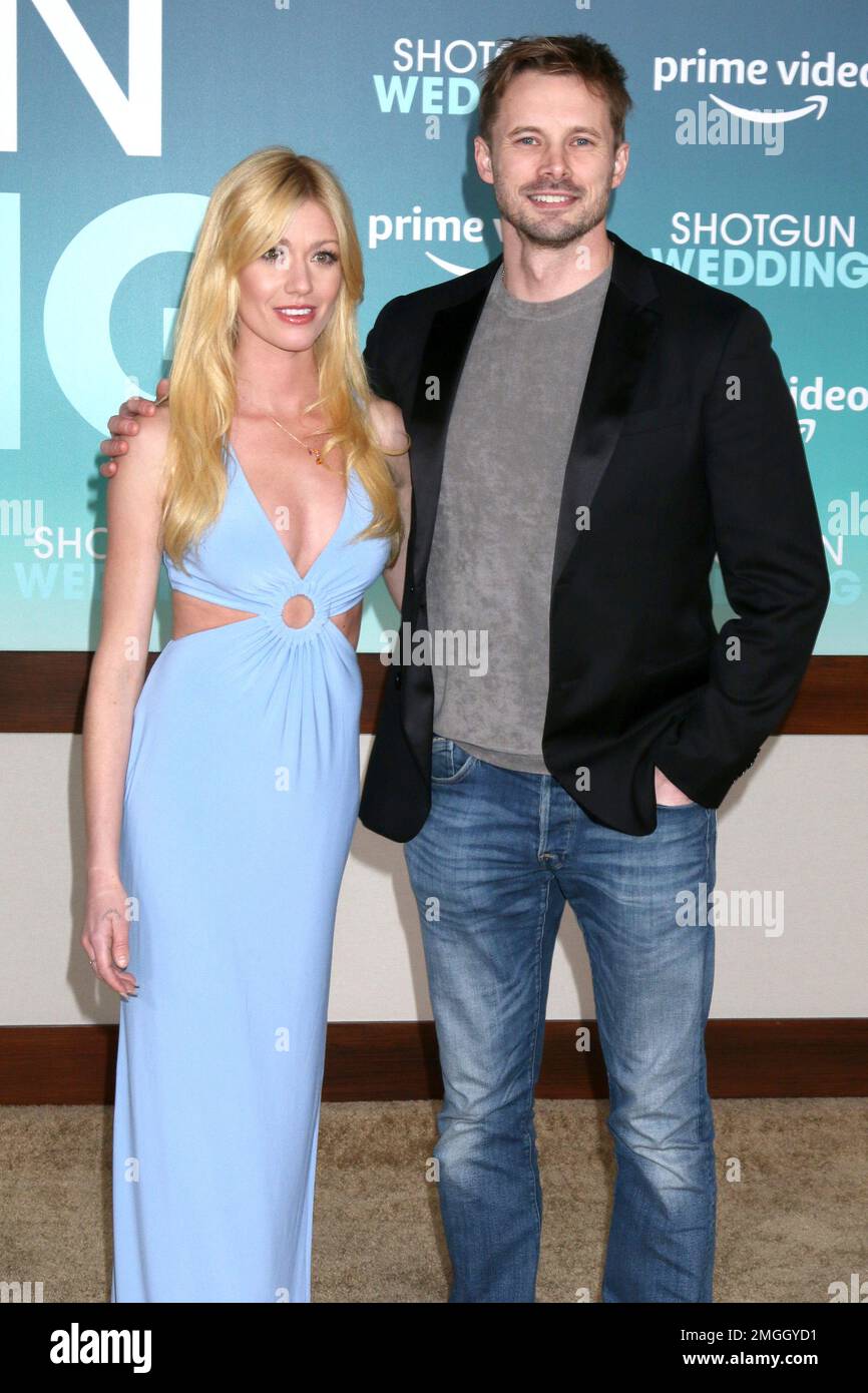 January 18, 2023, Los Angeles, CA, USA: LOS ANGELES - JAN 18: Katherine McNamara, Bradley James at Shotgun Wedding Premiere at the TCL Chinese Theater IMAX on January 18, 2023 in Los Angeles, CA (Credit Image: © Kay Blake/ZUMA Press Wire) EDITORIAL USAGE ONLY! Not for Commercial USAGE! Stock Photo