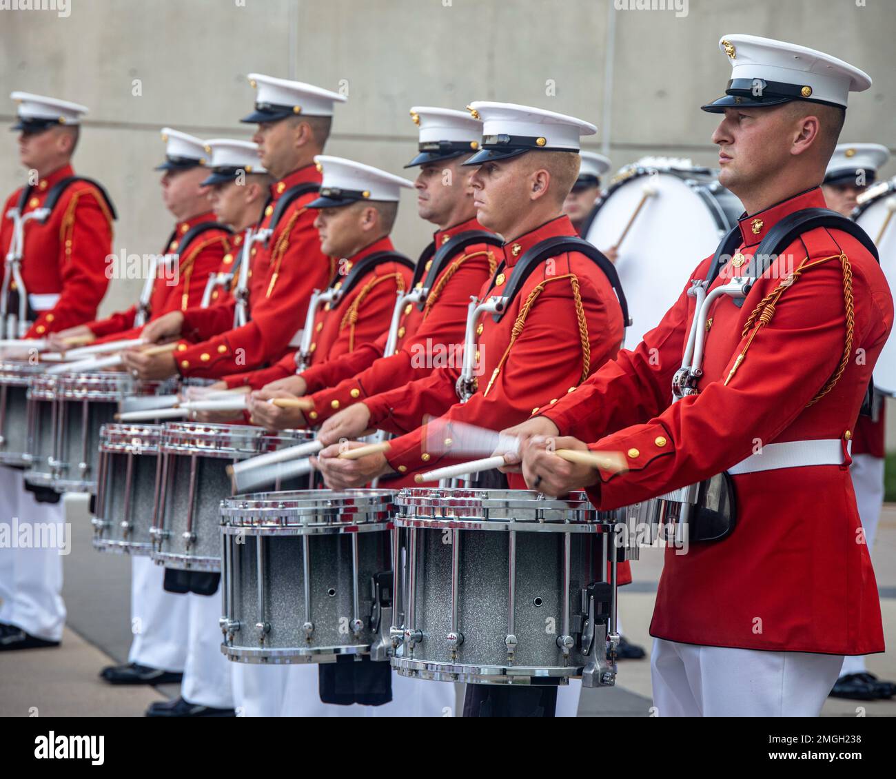 Marines with “The Commandant’s Own ”, U.S. Marine Drum and Bugle Corps ...