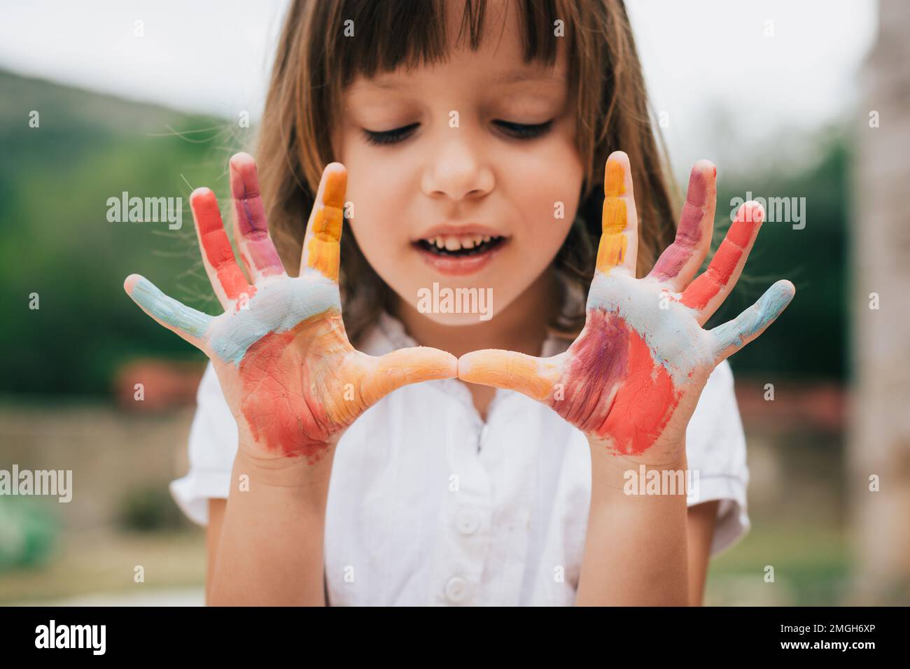Body paint children hi-res stock photography and images - Alamy