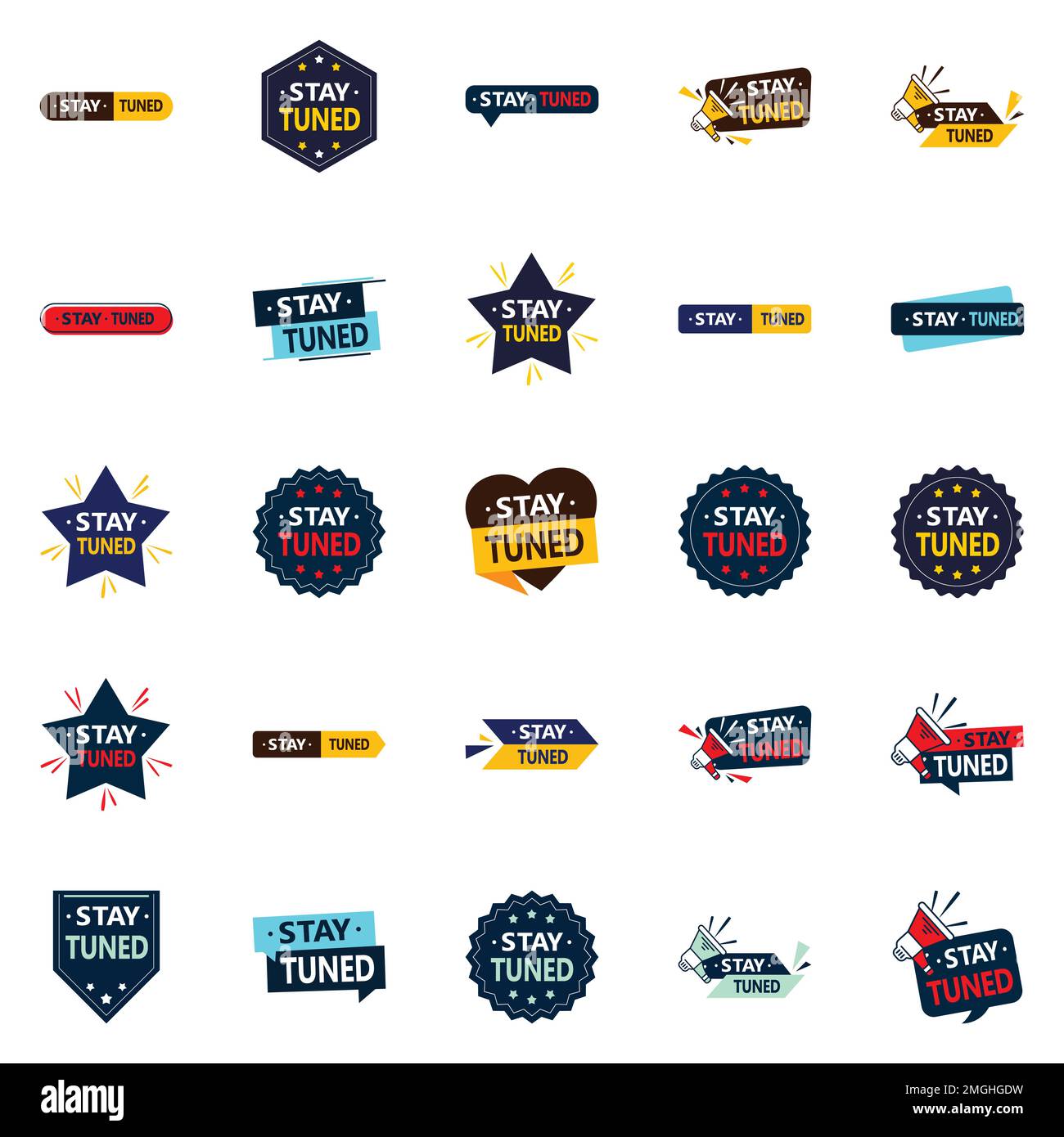 Stay Tuned 25 Versatile Vector Designs for all your branding needs 