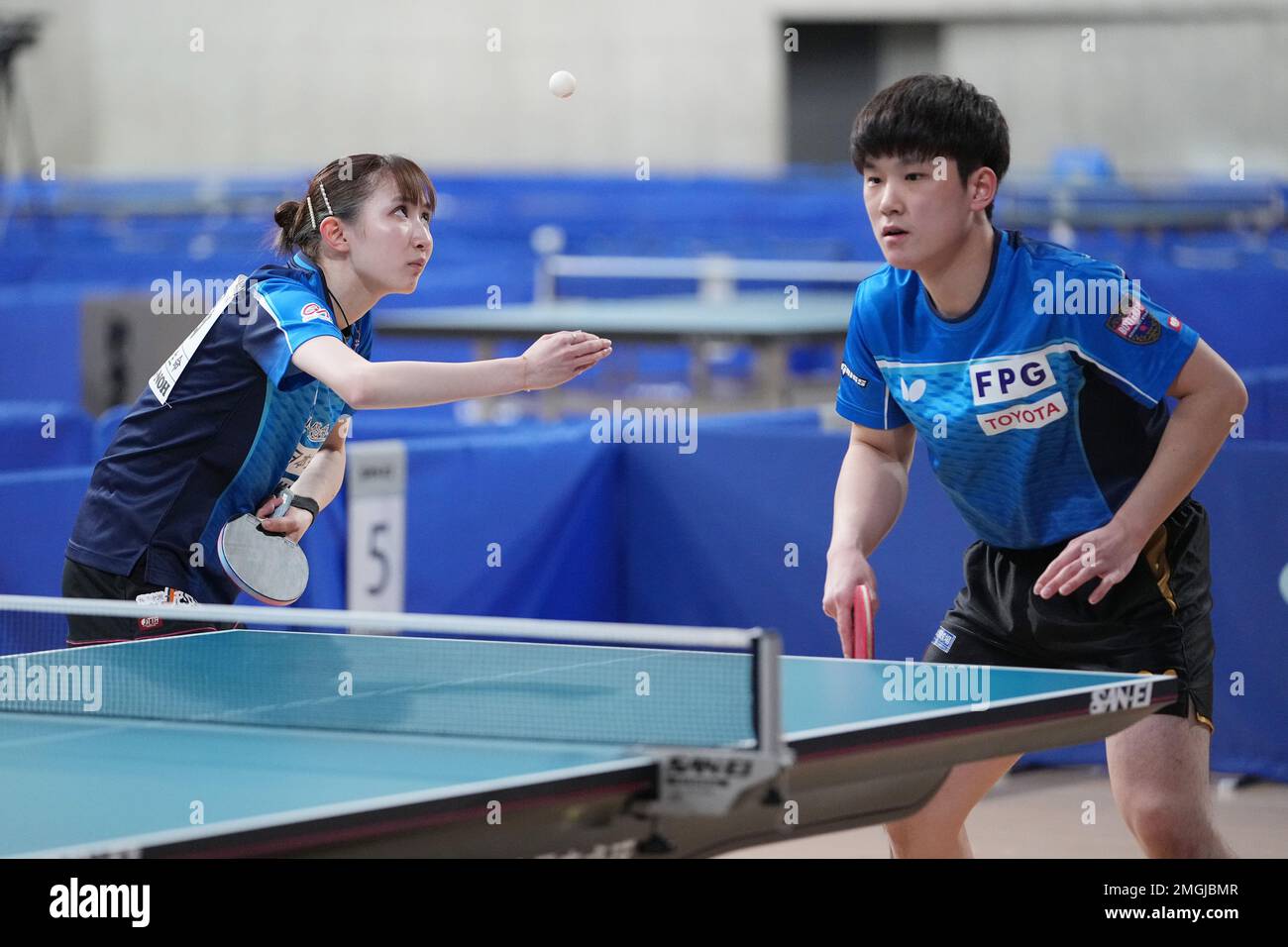 Tokyo, Japan. 26th Jan, 2023. Tomokazu Harimoto & Hina Hayata Table