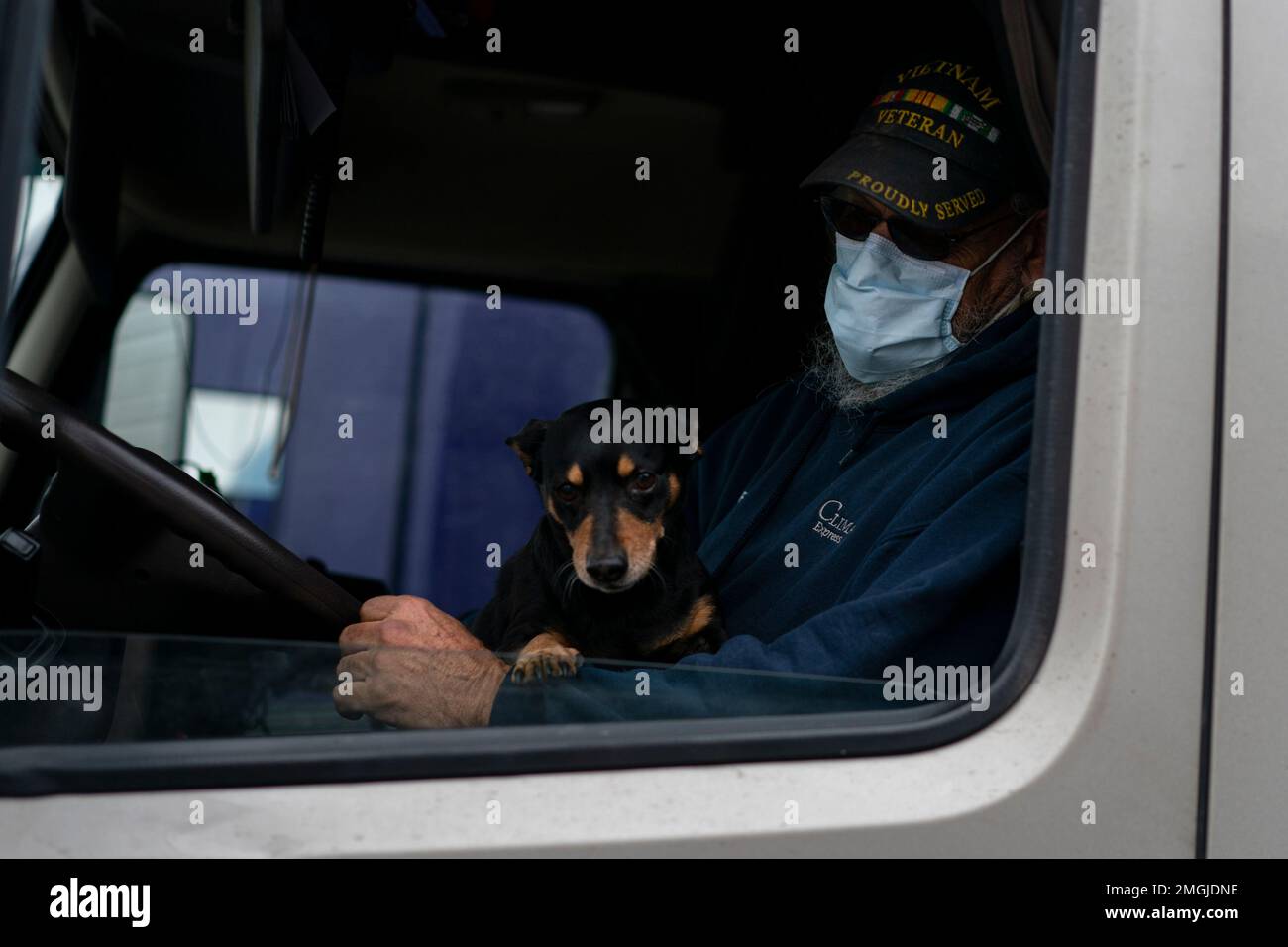 In this April 5, 2020, photo, Ronnie Jackson, of Earlsboro, Okla