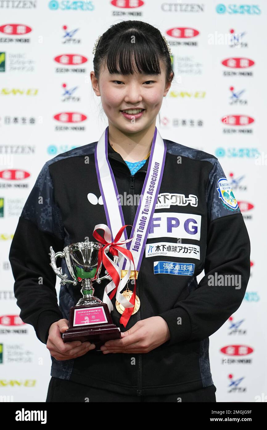 Tokyo, Japan. 26th Jan, 2023. Miwa Harimoto Table Tennis All Japan