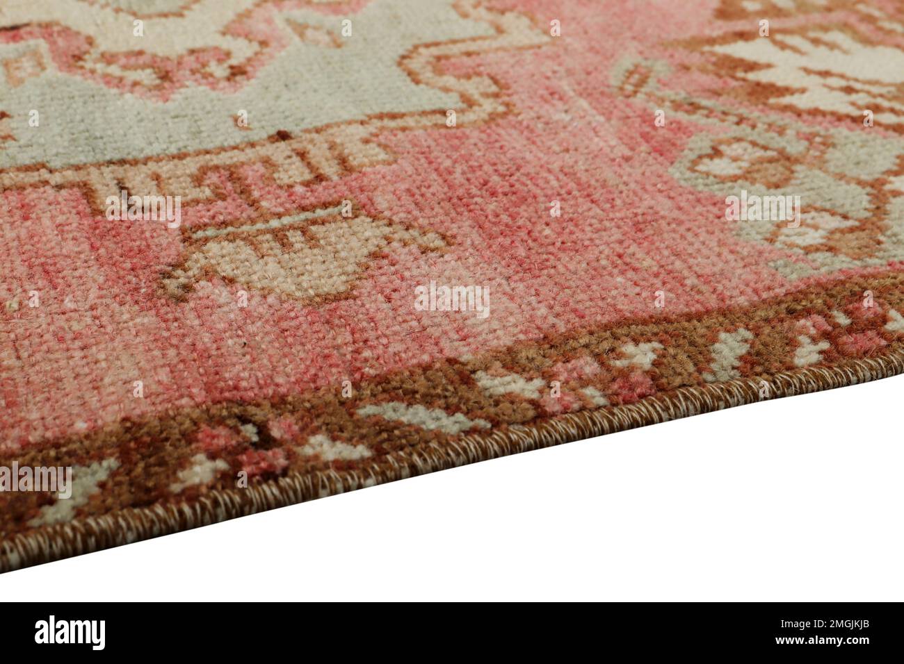 Textures and patterns in color from woven carpets Stock Photo
