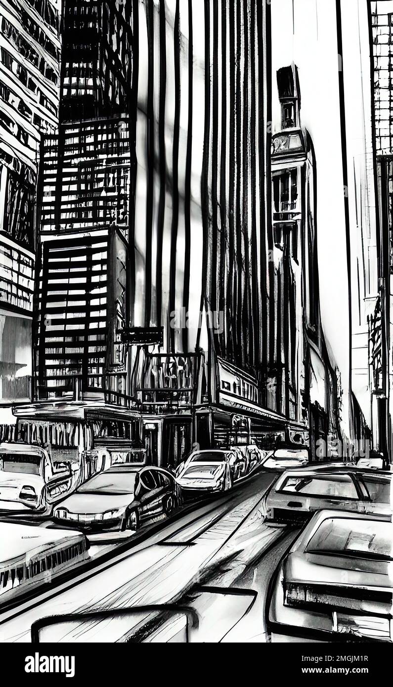 Update more than 76 city view sketch latest - seven.edu.vn
