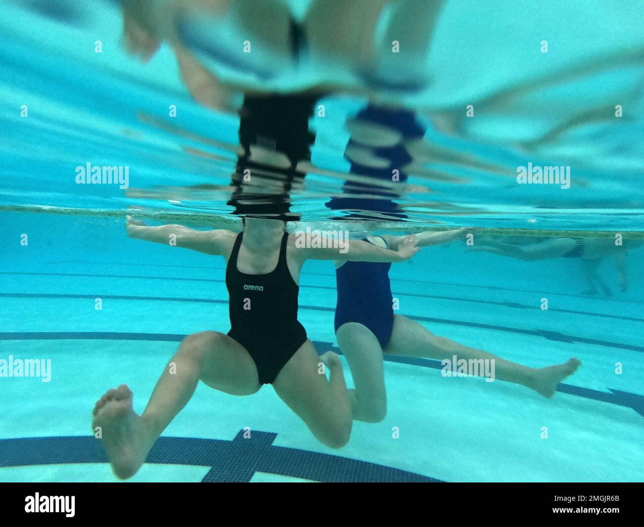 Chiara Colicchia, left, and Alessandra Leonardi train at the Acquaniene ...