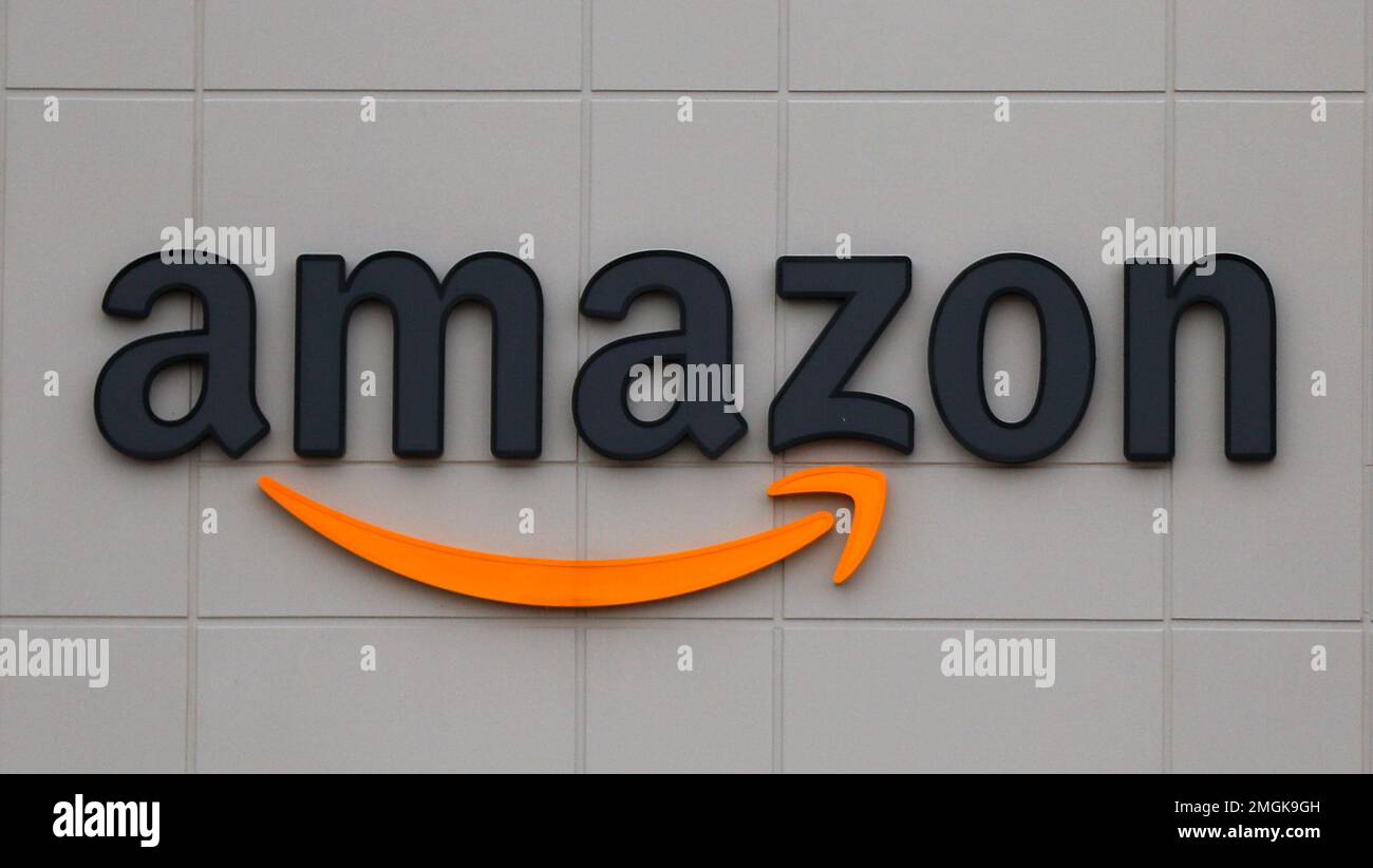 The Amazon DTW1 fulfillment center is shown in Romulus, Mich., April 1