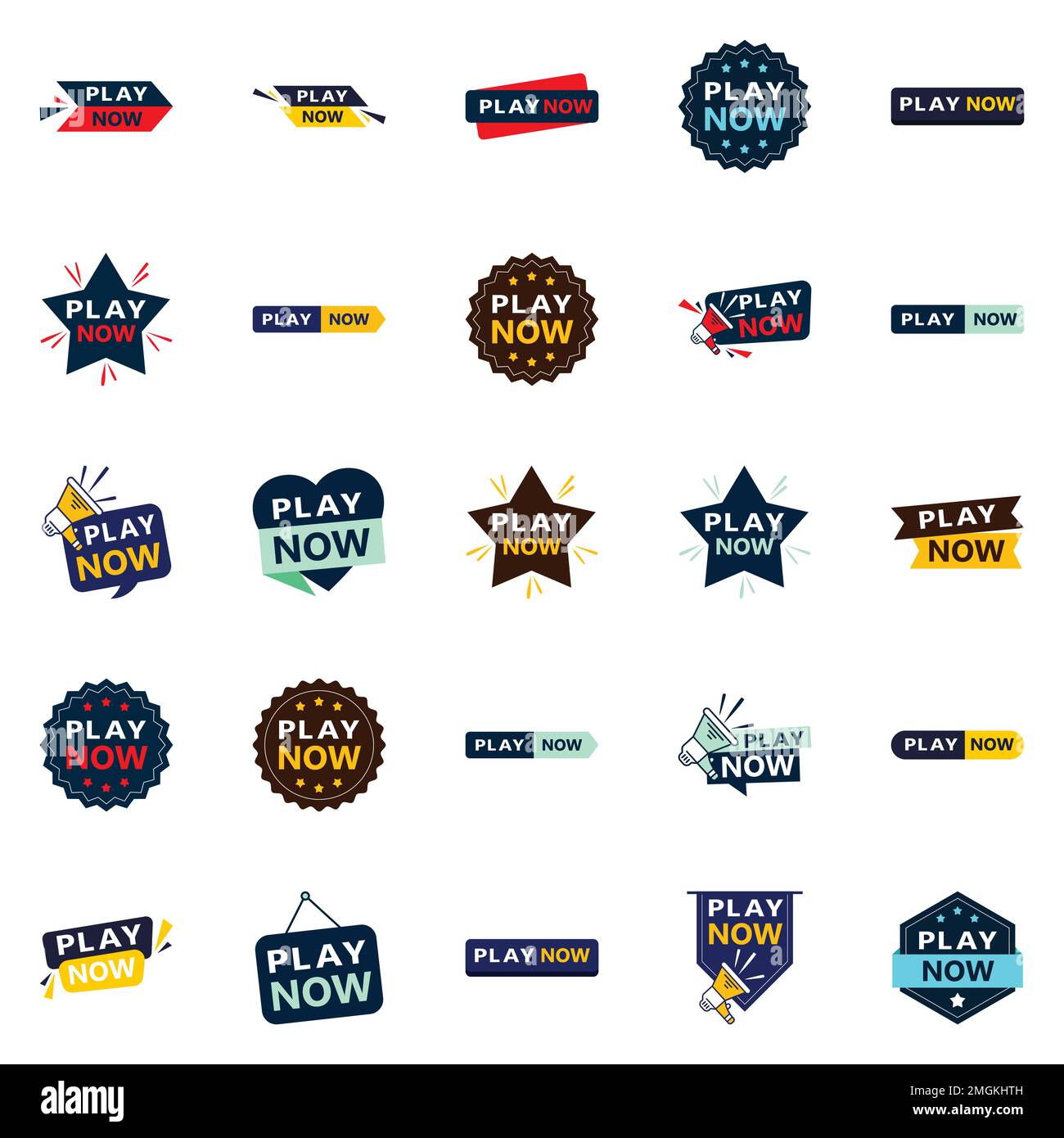 25 Creative Play Now Banners To Help You Stand Out Stock Vector Image