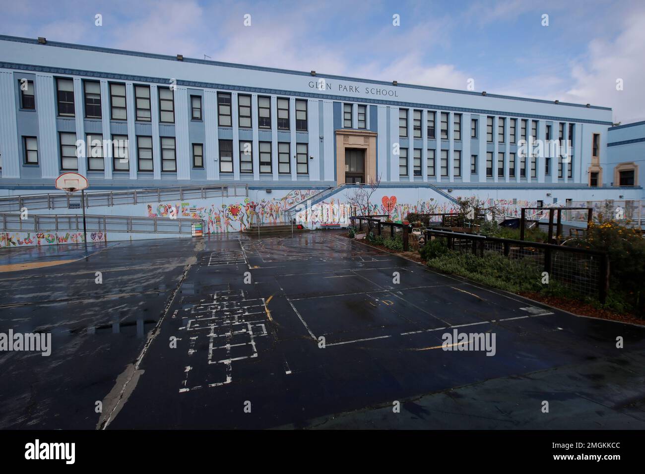 Glen Park Elementary School is shown in San Francisco, Sunday, March 15