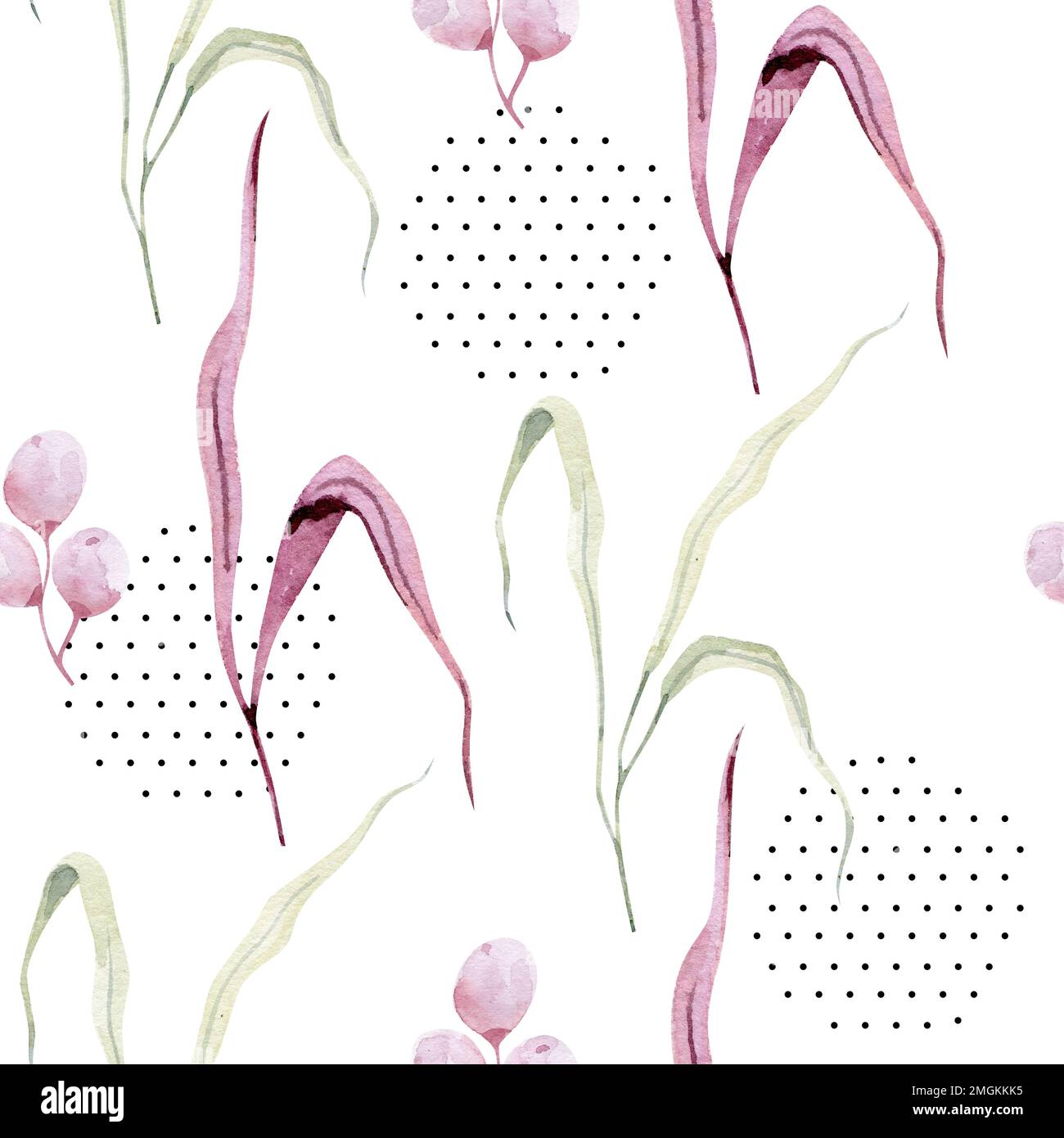 watercolor seamless pattern on the white background Stock Photo - Alamy