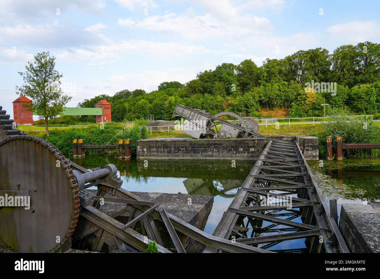 Alte Fahrt, canal near Datteln. Disused section of the DortmundEms