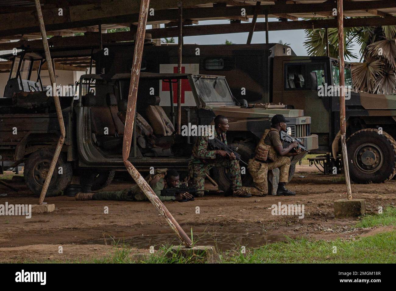 U.S. and Côte d'Ivoirian special operations forces conduct Joint combined  Exchange Training (JCET) in Adiake, Cote d'Ivoire August 23, 2022. JCETs  enhance U.S. relationships with partner nations by developing and  maintaining critical