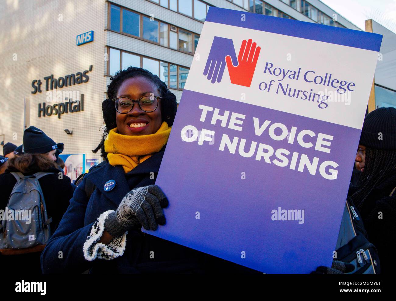 First tome in history nurses strike hires stock photography and images