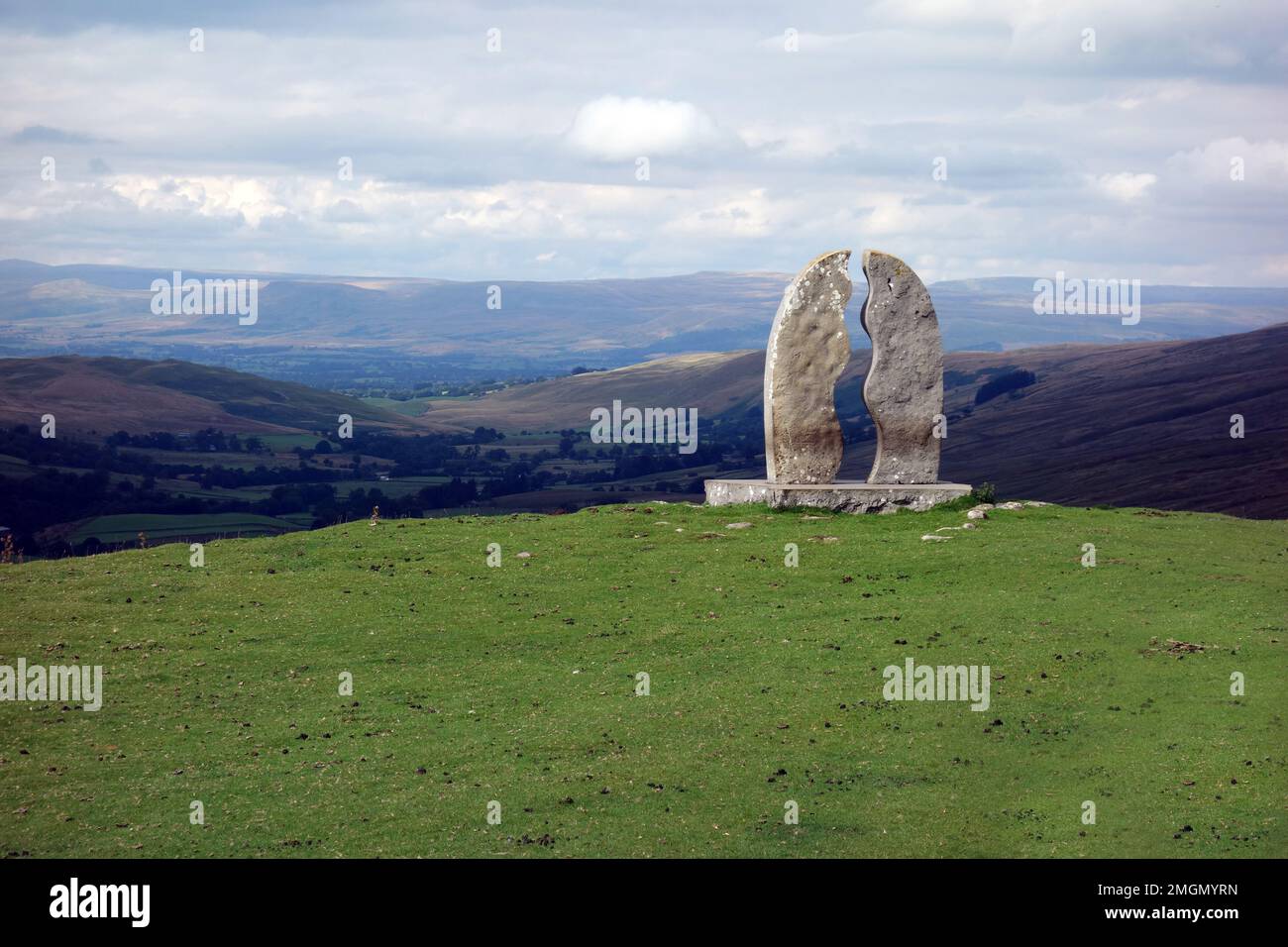 The Limestone 'Water Cut' Sculpture by Mary Bourne on Mallerstang