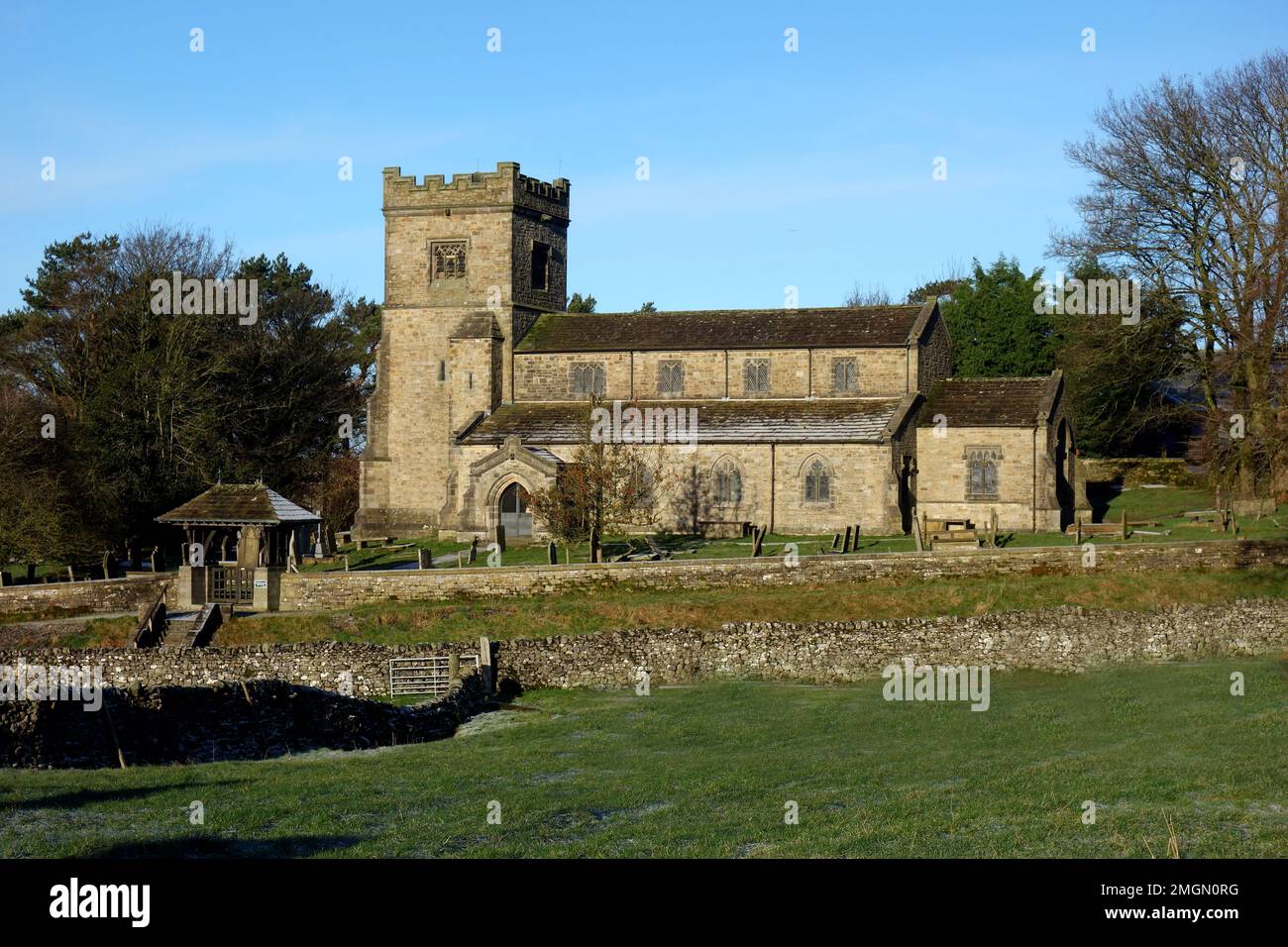 The Gothic Gritstone Building of St Peter's Anglican Parish Church in