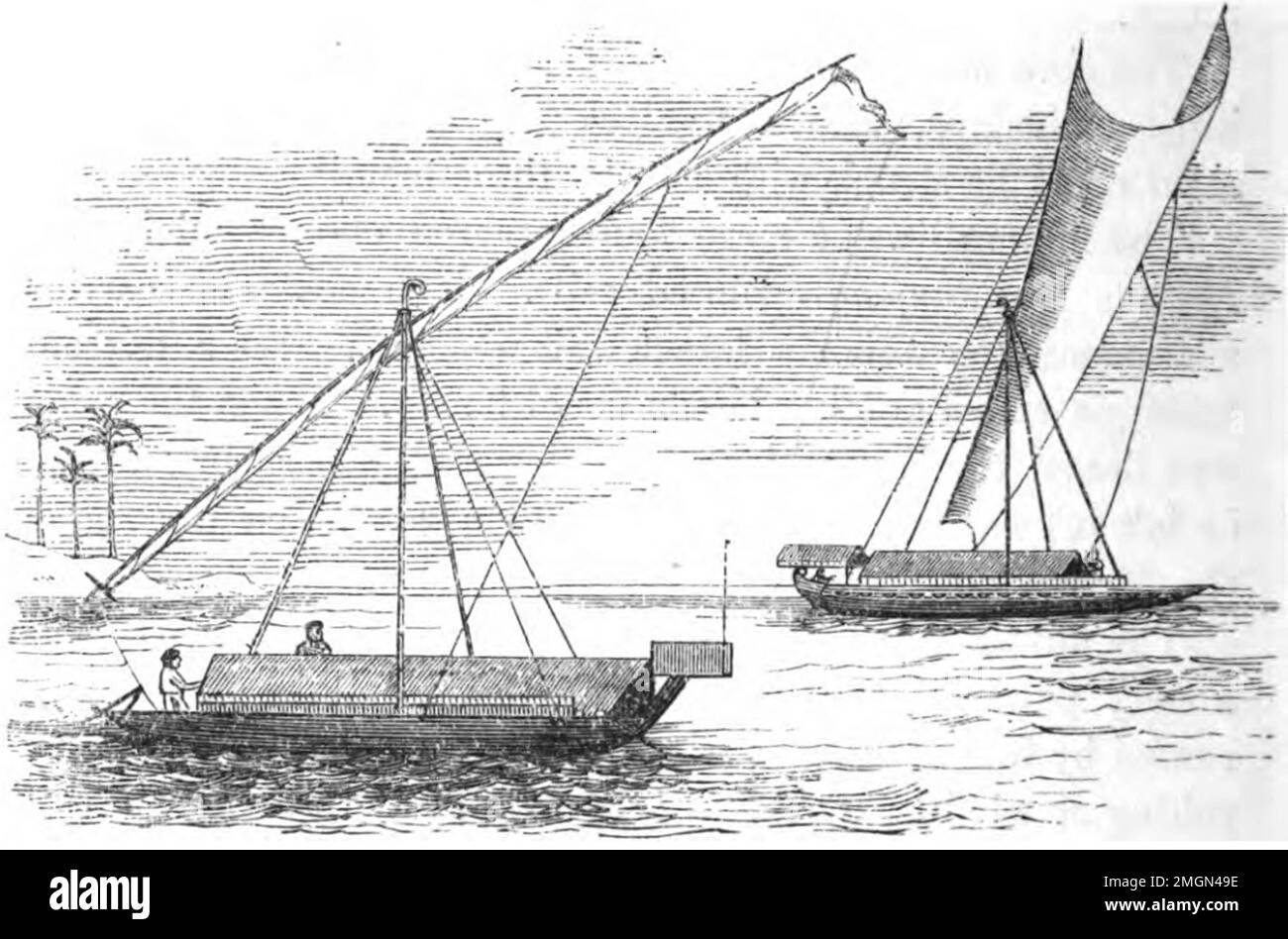 Paduakan (padewakang) of Celebes, 1863 Stock Photo