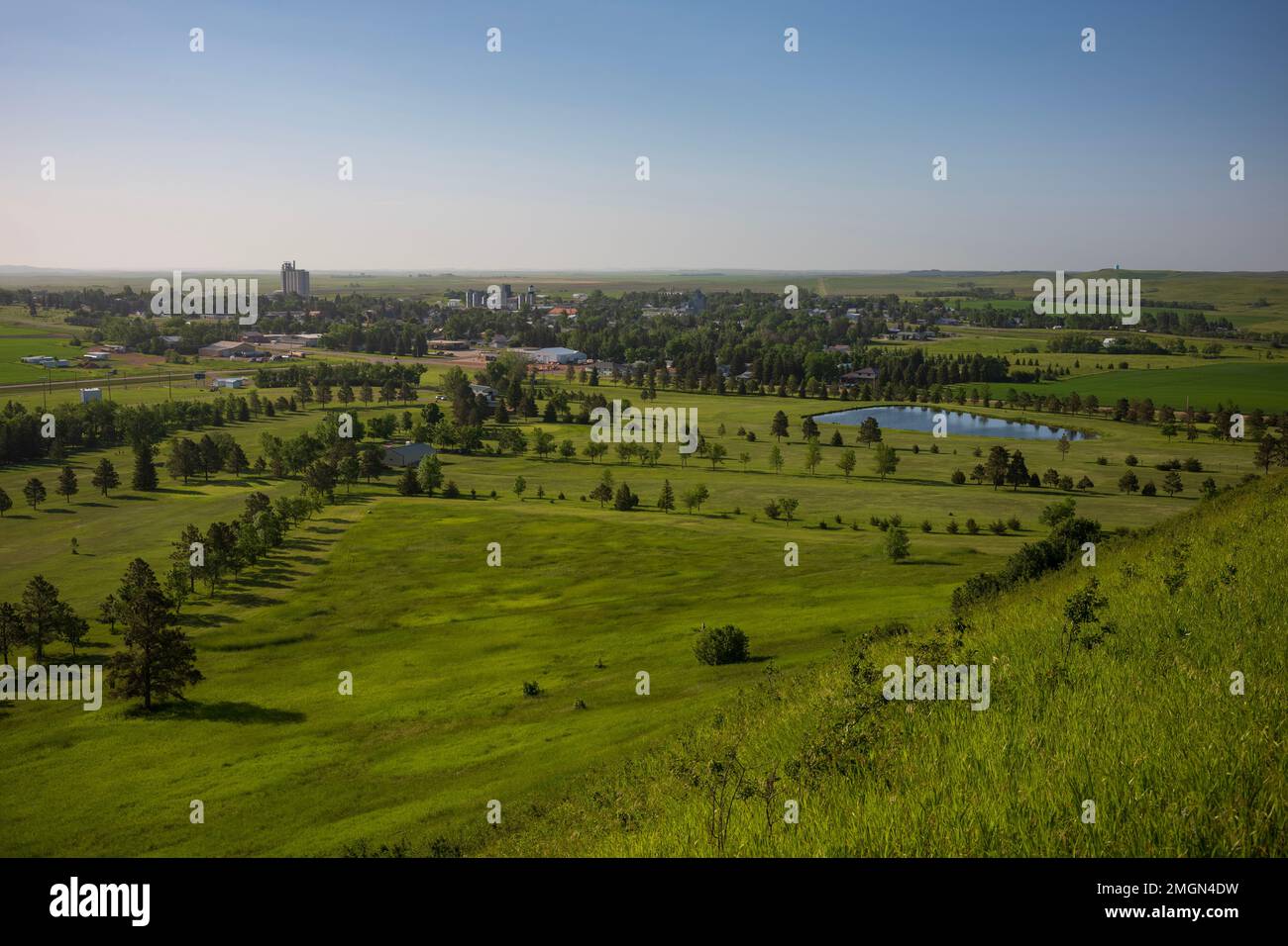 New Salem, North Dakota with a population of 973, is a small farming town where visitors are