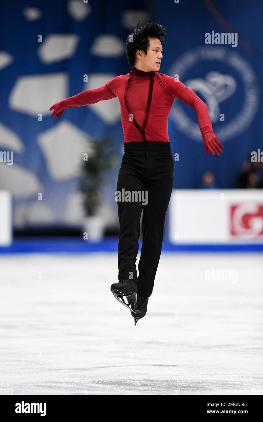 Adam SIAO HIM FA (FRA), during Men Short Program, at the ISU European