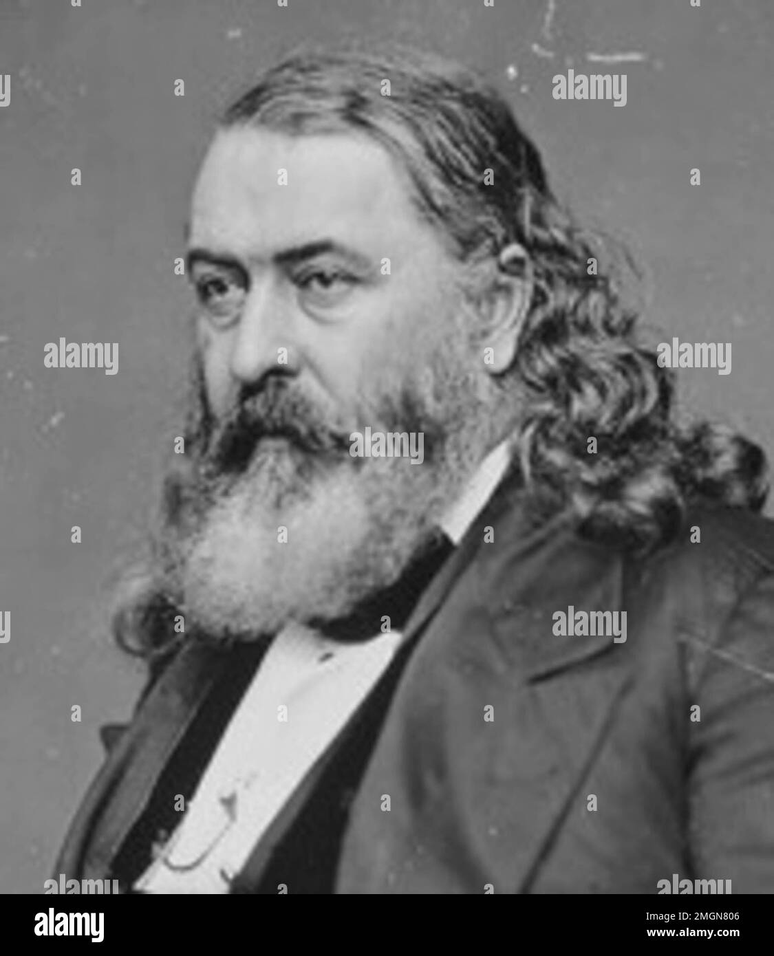 Albert Pike allied American Indian nations with the Confederacy. Stock Photo
