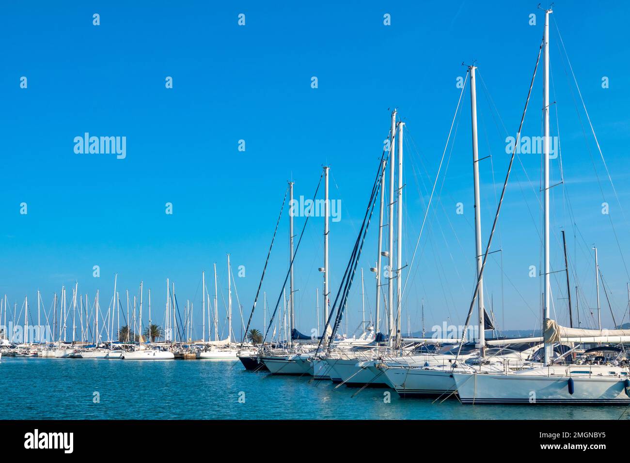 Sailboats in the Porto Turistico, Pescara, Italy Stock Photo