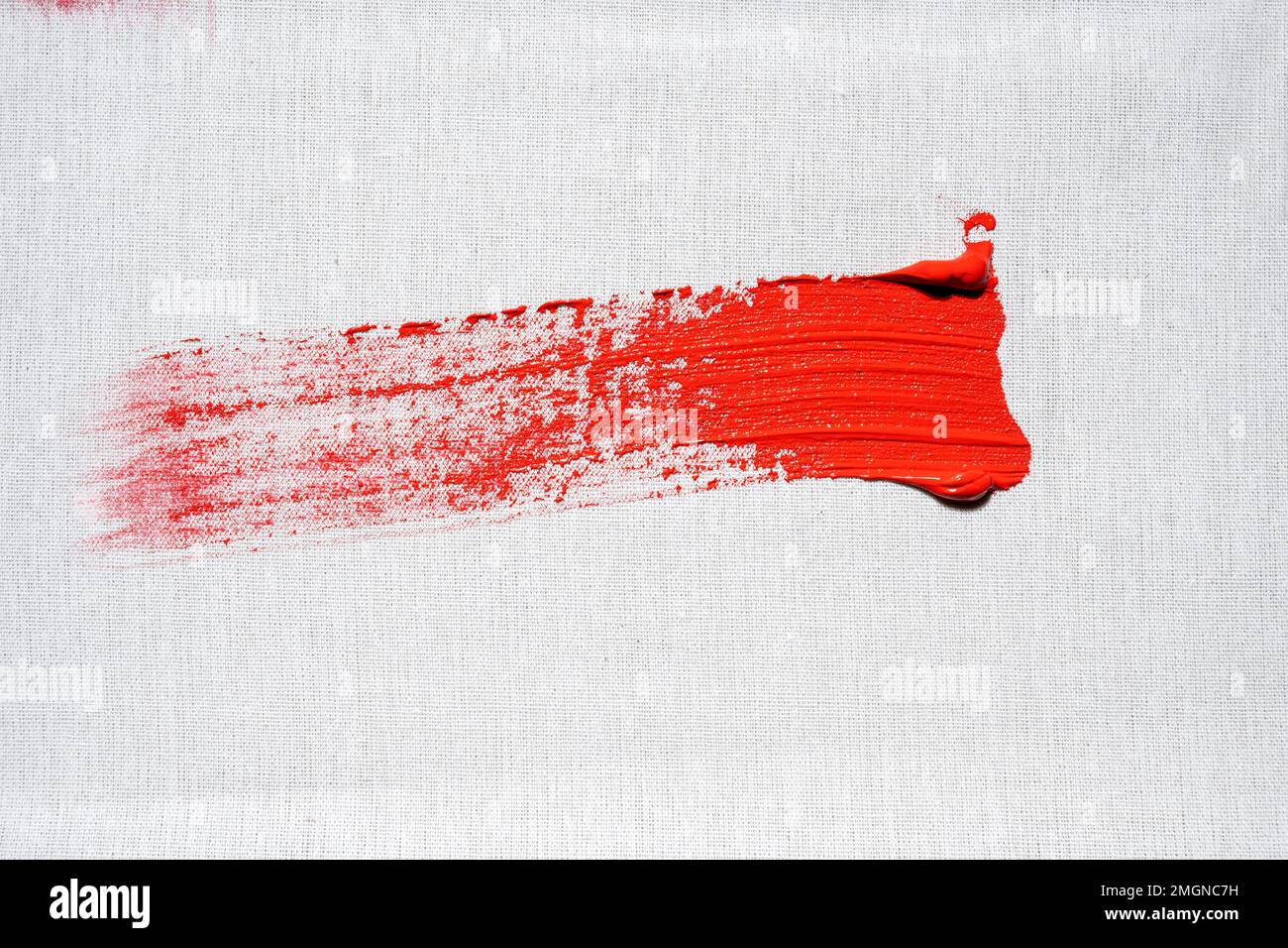 red paint brush stroke effect Stock Photo - Alamy