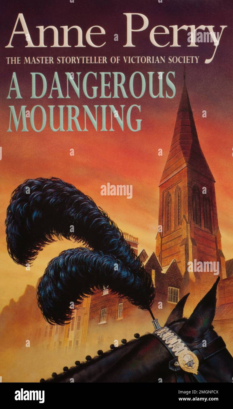 The book, A Dangerous Mourning by Anne Perry Stock Photo