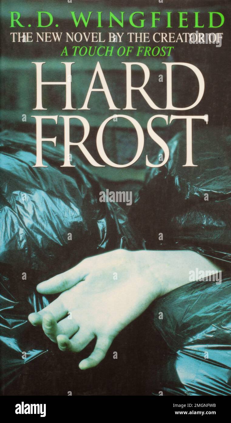 The book, Hard Frost by R.D Wingfield Stock Photo