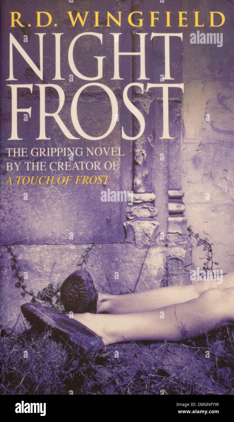 The book, Night Frost by R.D Wingfield Stock Photo