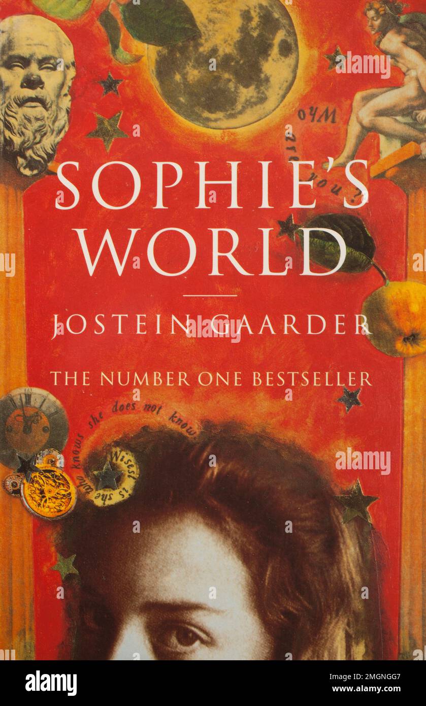 The book, Sophie's World by Jostein Gaarder Stock Photo